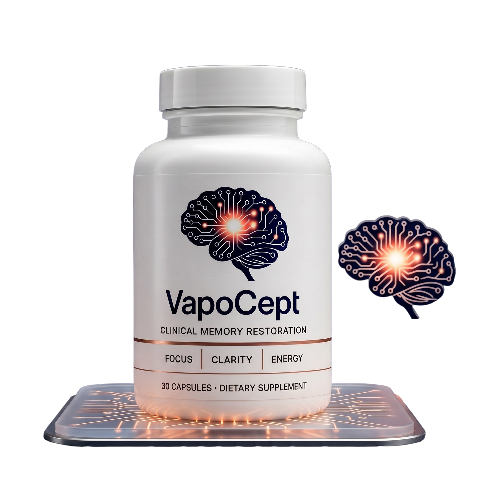VapoCept brain health supplement bottle